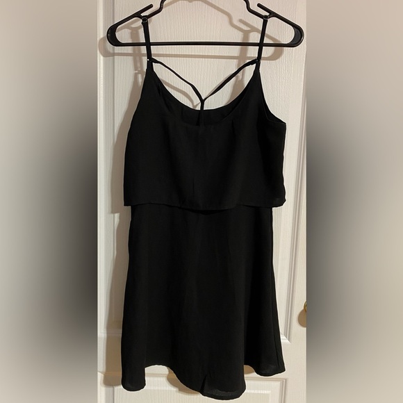 Abercrombie & Fitch Flowy Mini Spaghetti Strap Fancy Back Dress Size Small - Picture 5 of 9